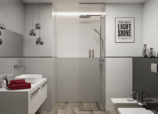 Nie tylko minimalizm - pomysły na zastosowanie w domu szarych płytek