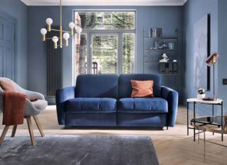 Sofa z funkcją spania w aranżacji pokoju dziennego