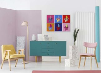 Styl Memphis i obrazy w duchu pop artu, czyli czas na pełną kolorów aranżację!